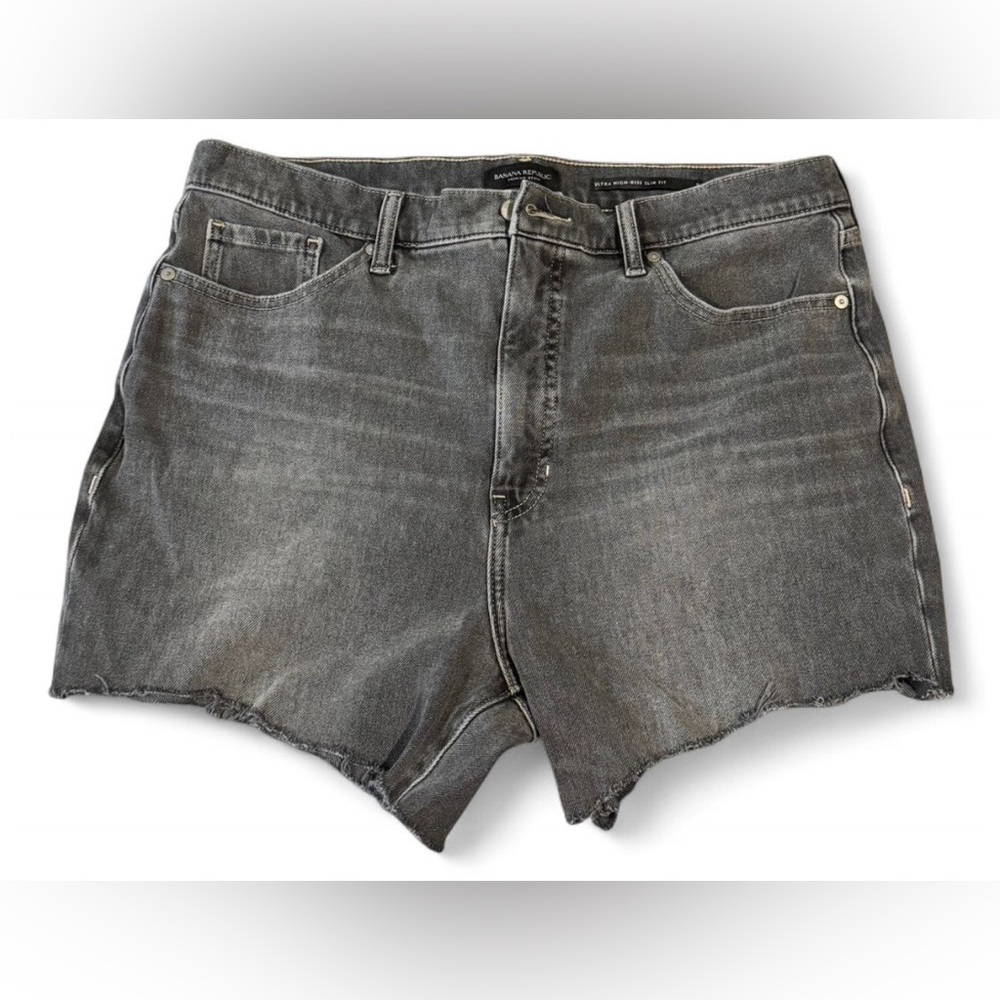 Banana Republic Charcoal Denim Shorts